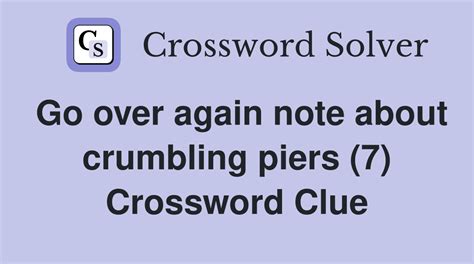 go over again crossword clue